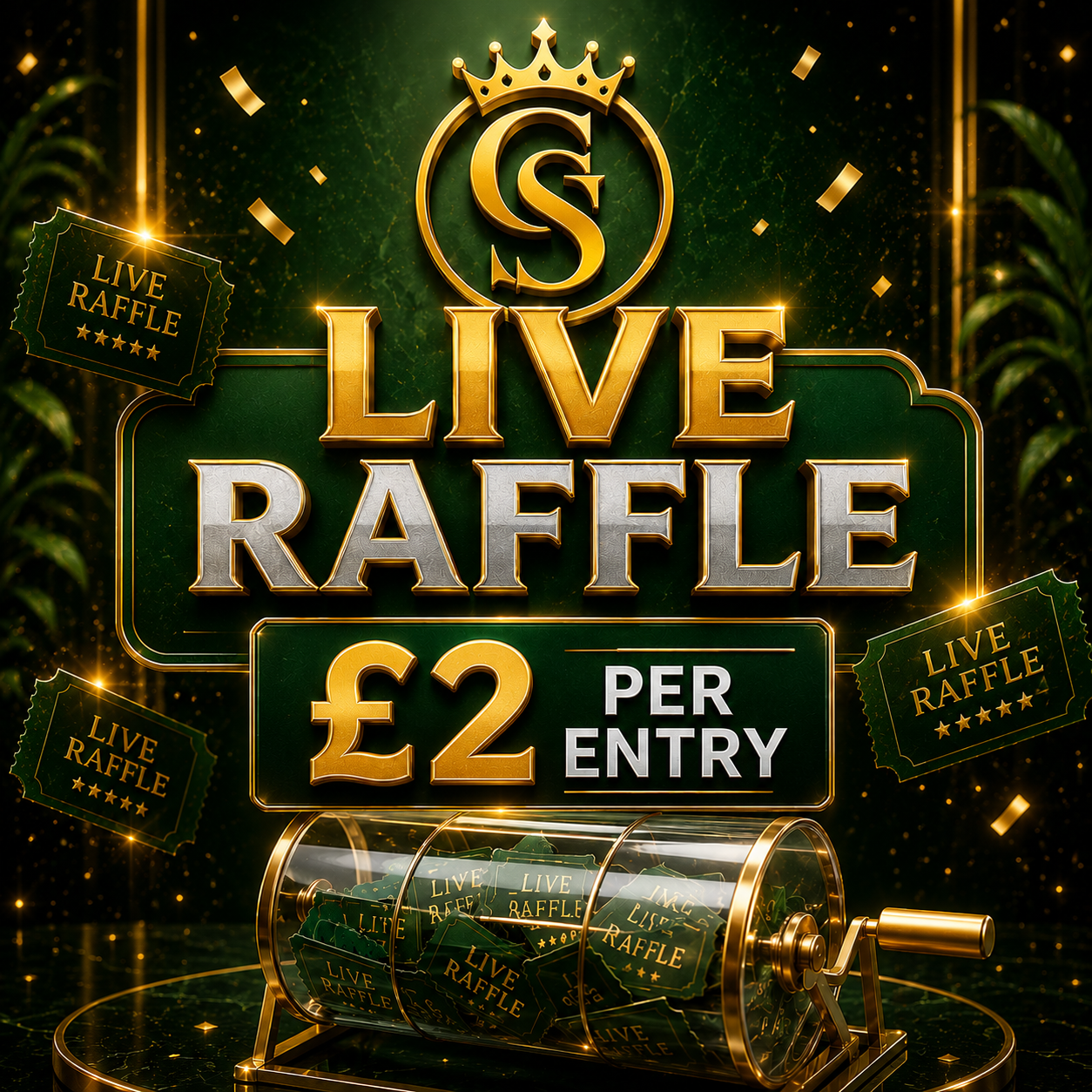 £2.00 Raffle Competition, DRAWN LIVE ON TIKTOK!